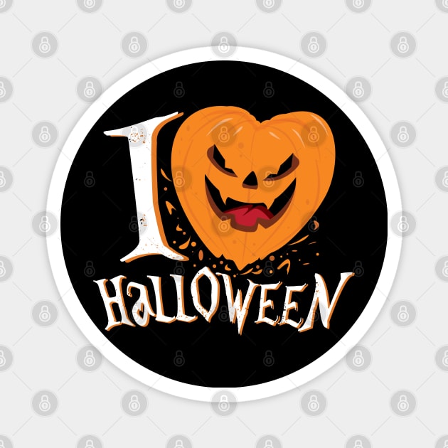 I Love Halloween Design Magnet by Hotshots